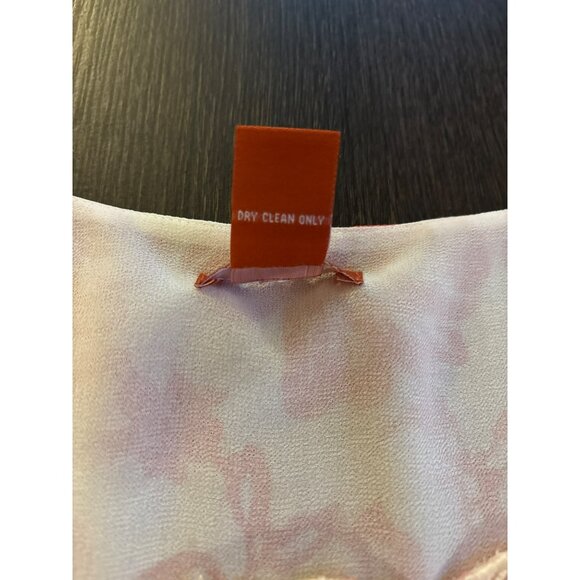 Sundance Floral Maxi Dress 100% Silk Overlay & Polyester Lining  Size 16 - Picture 5 of 8